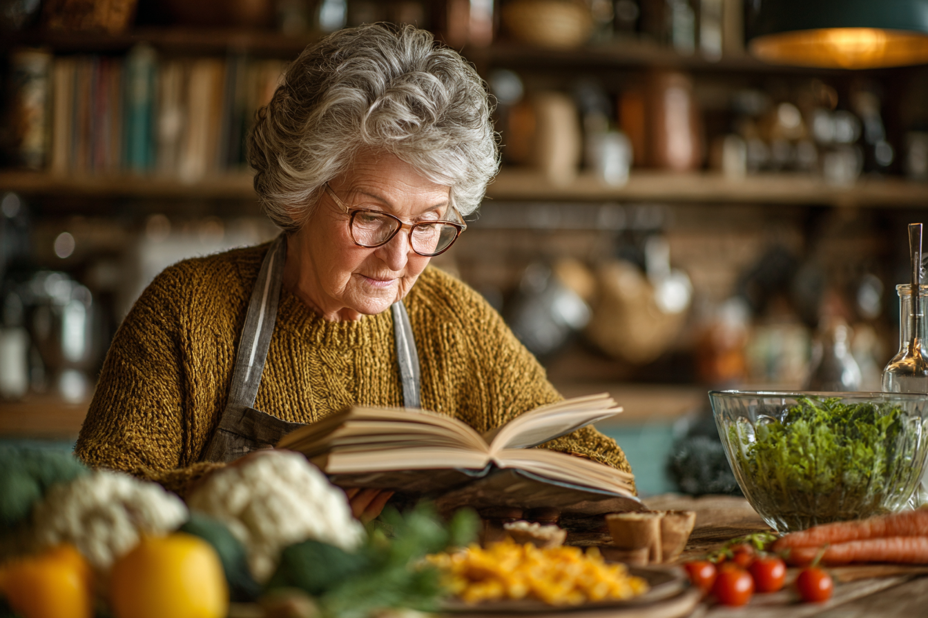 Seniores a praticar jardim terapêutico